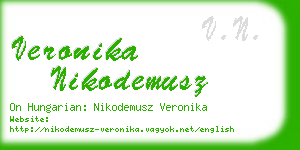 veronika nikodemusz business card